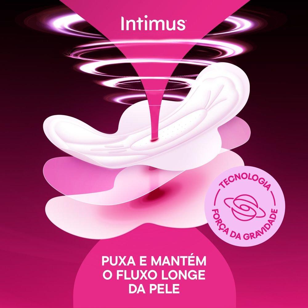 Absorvente Intimus Toda Protegida Noturno Cobertura Suave Com Abas 30 Unidades - 11