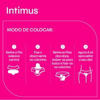Absorvente Externo Intimus Noturno Cobertura Seca Com Abas 30 Unidades - 7