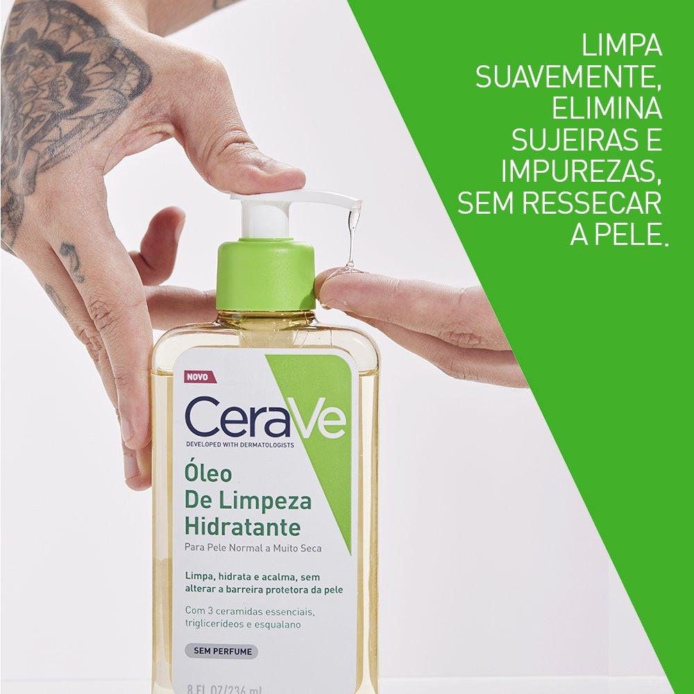 Óleo De Limpeza Hidratante Cerave Pele Normal A Extra Seca 236ml - 3