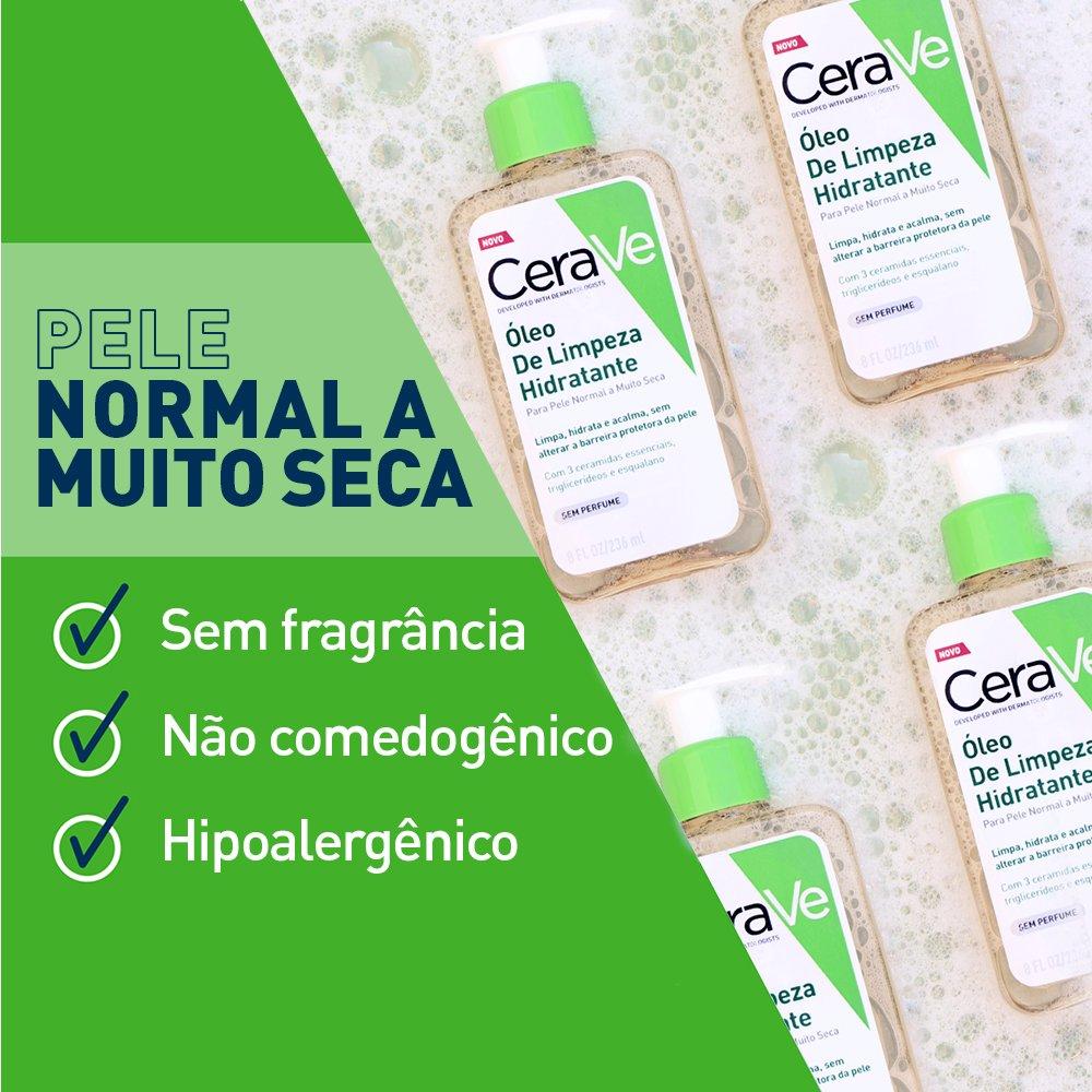 Óleo De Limpeza Hidratante Cerave Pele Normal A Extra Seca 236ml - 4