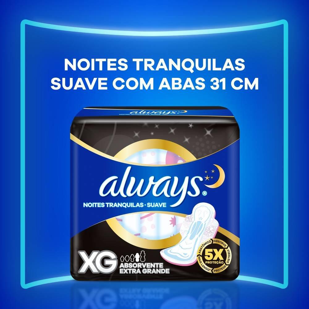 Absorvente Always Noites Tranquilas Xg 8 Unidades - 2
