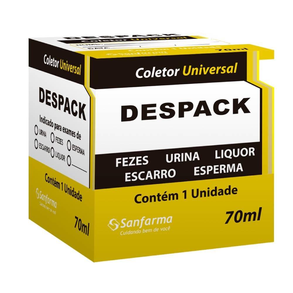 Coletor Universal Sanfarma 70 Ml Com Caixa - 1