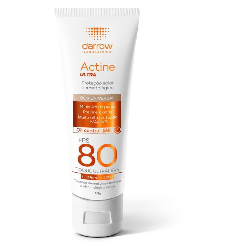 Protetor Solar Actine Ultra Fps 80 Cor Universal 40g - 1