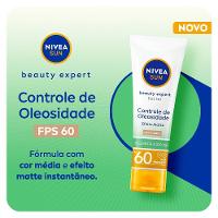Protetor Solar Facial Nivea Beauty Expert Controle De Oleosidade Com Cor Média Fps 60 50g - 2