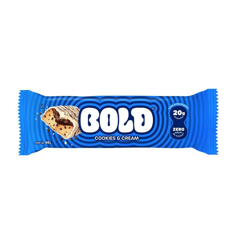 Barra De Proteína Bold Cookies & Cream 60g - 1