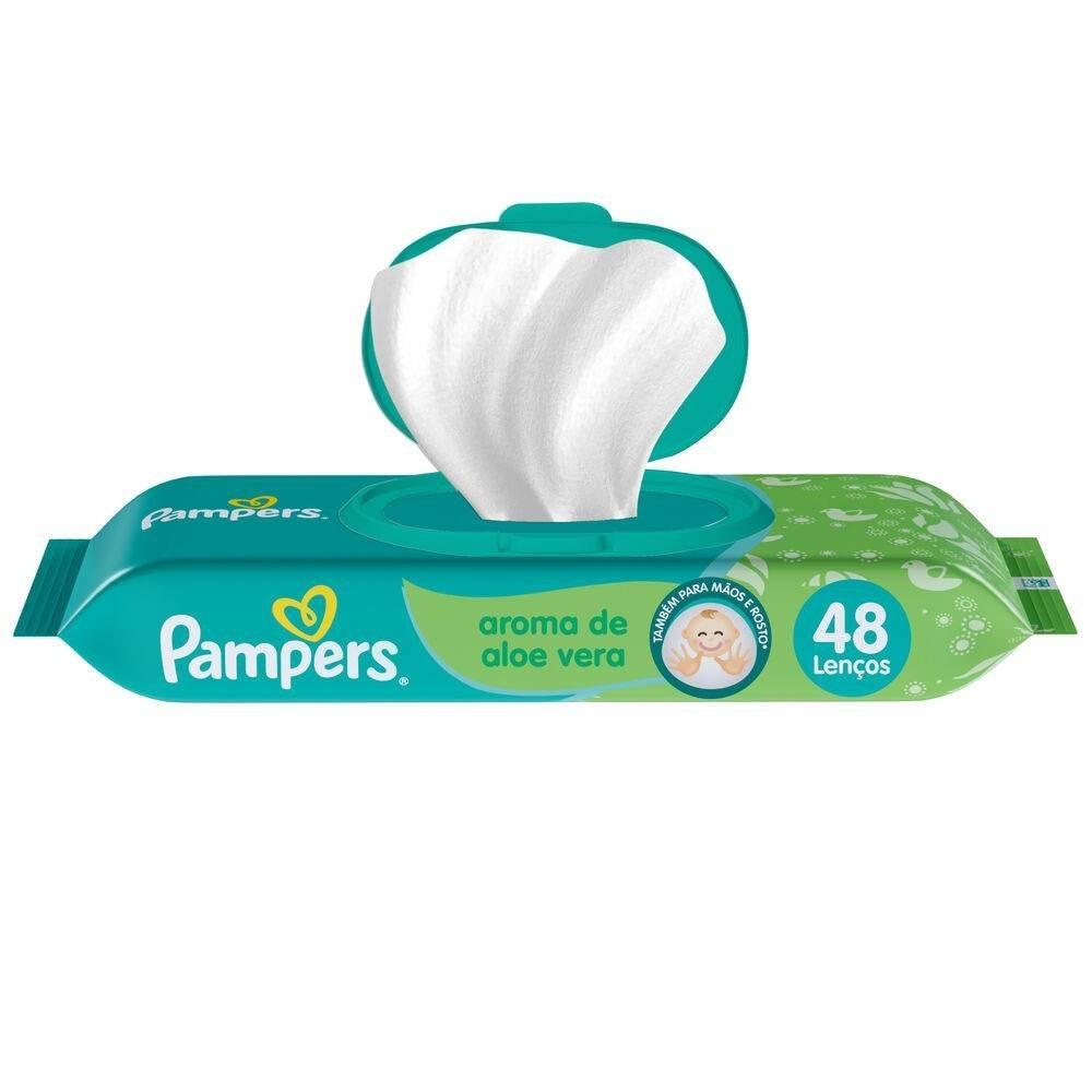 Lenços Umedecidos Pampers Aloe Vera 576 Unidades - 2