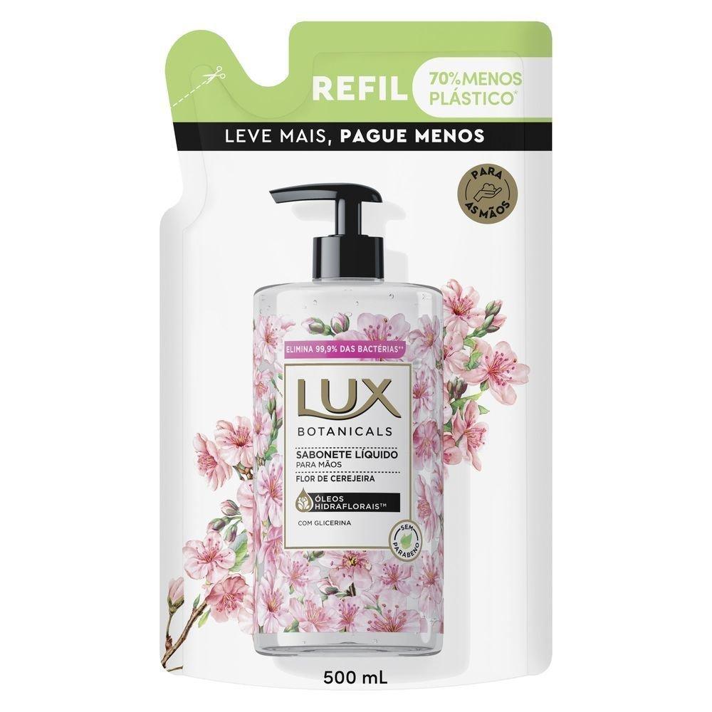 Sabonete Líquido Lux Botanicals Flor De Cerejeira 500ml - Refil - 2