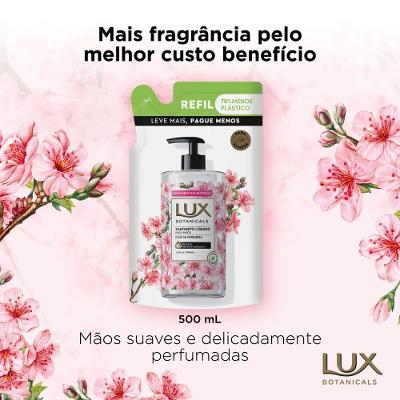 Sabonete Líquido Lux Botanicals Flor De Cerejeira 500ml - Refil