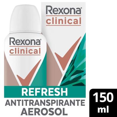 Desodorante Aerossol Rexona Clinical Refresh 96h 150ml