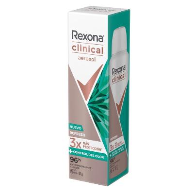 Desodorante Aerossol Rexona Clinical Refresh 96h 150ml