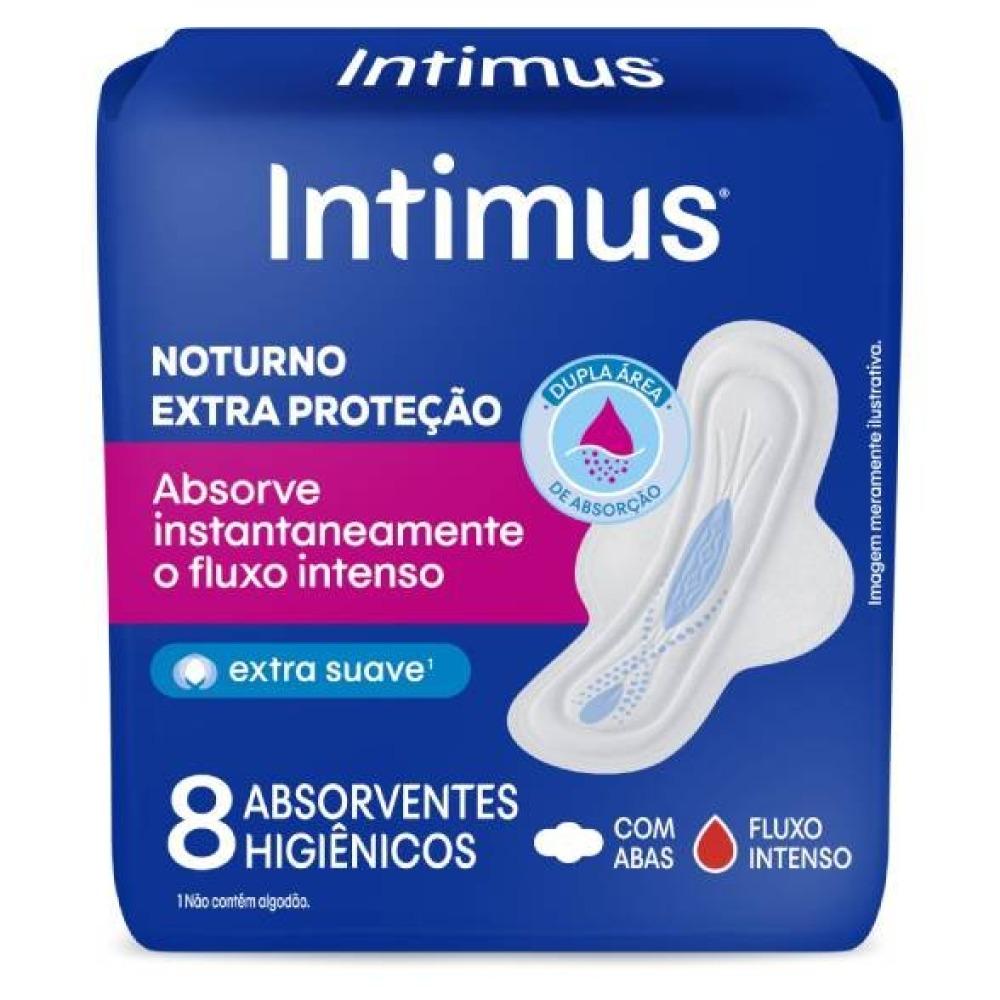 Absorvente Externo Intimus Noturno Suave Com Abas 8 Unidades - 1