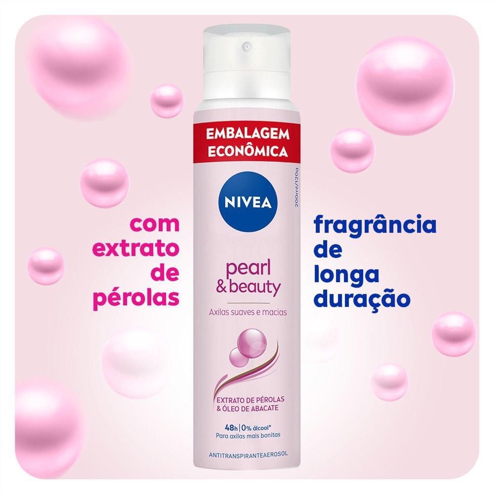 Desodorante Antitranspirante Aerossol Nivea Pearl & Beauty 200ml - 4