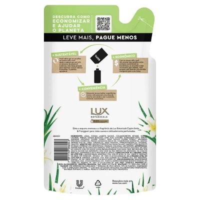 Sabonete Líquido Lux Botanicals Buquê De Jasmin - 500ml Refil