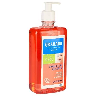 Sabonete De Glicerina Líquido Granado Bebê Calêndula 500ml