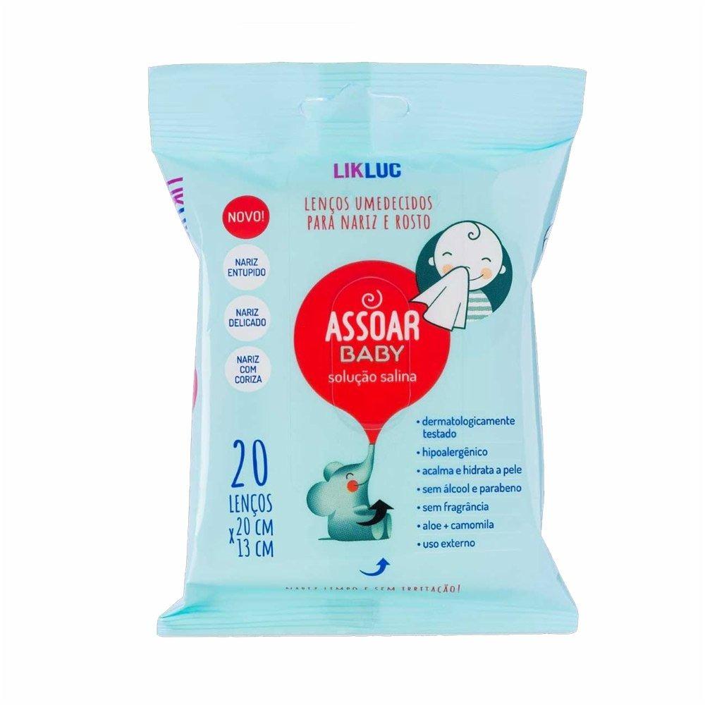 Lenço Umedecido Para Rosto E Nariz Com Soro Fisiologico Assoar Baby - 1