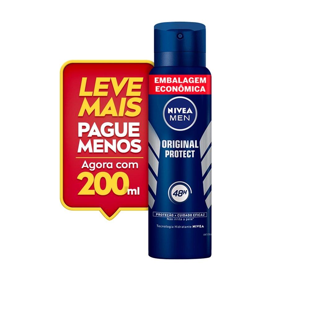 Desodorante Aerossol Nivea Men Original Protect 200ml Embalagem Econômica - 1