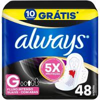 Absorvente Always Noturno Tamanho G Suave Com Abas Pacote 48 Unidades - 1