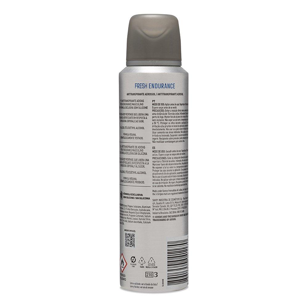 Desodorante Adidas Aerossol Masculino Antitranspirante Fresh Endurance 150ml - 6