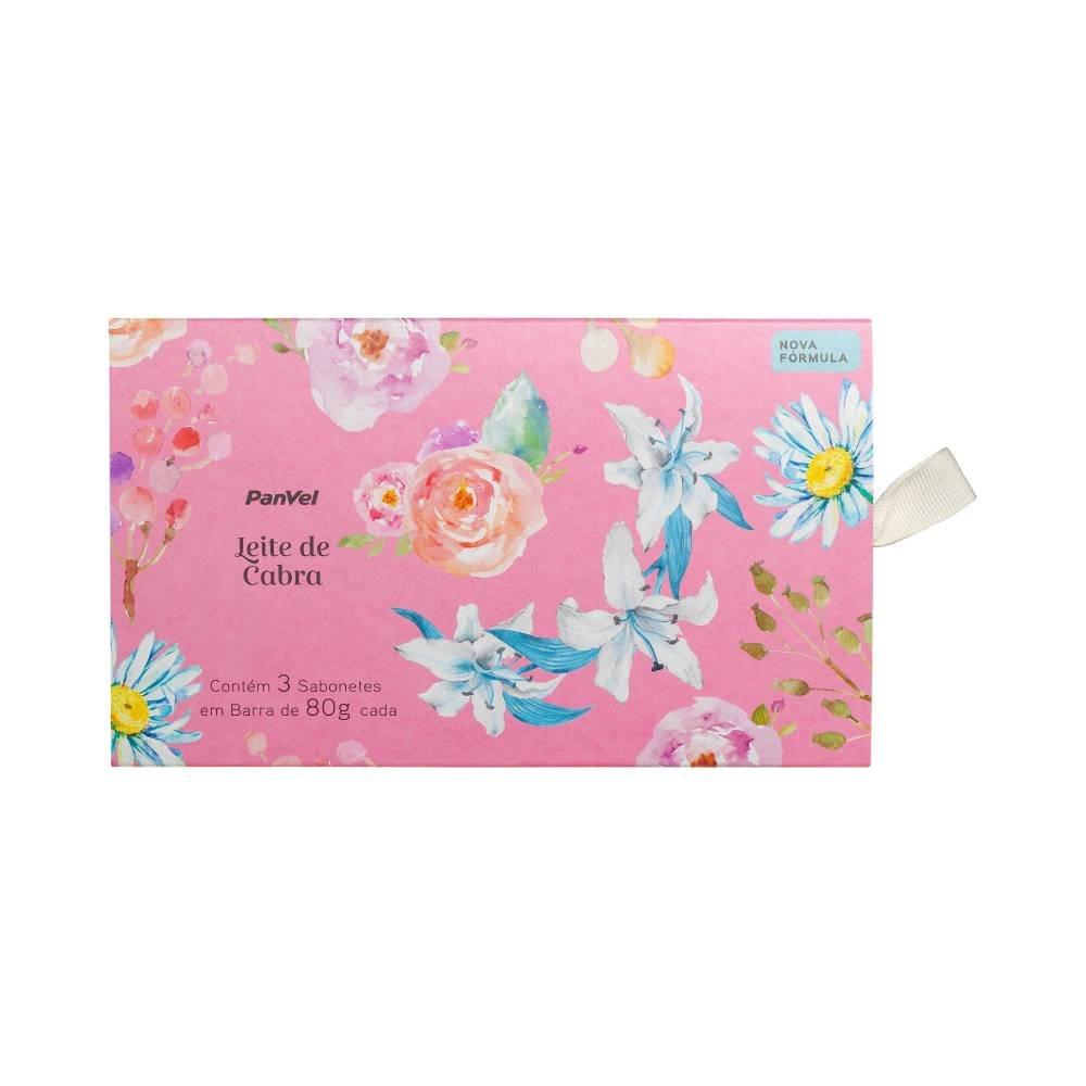 Kit Sabonetes Em Barra Panvel Leite De Cabra 3 Unidades - 80g Cada - 3