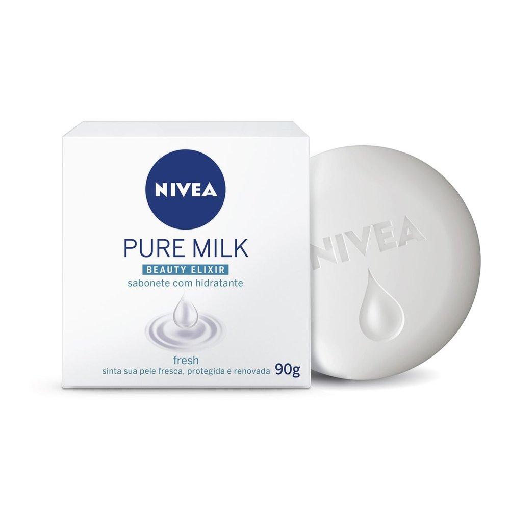 Sabonete Em Barra Nivea Pure Milk Fresh 90g - 2