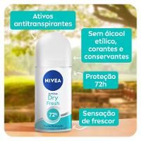 Desodorante Antitranspirante Nivea Roll On Dry Fresh 50ml - 3