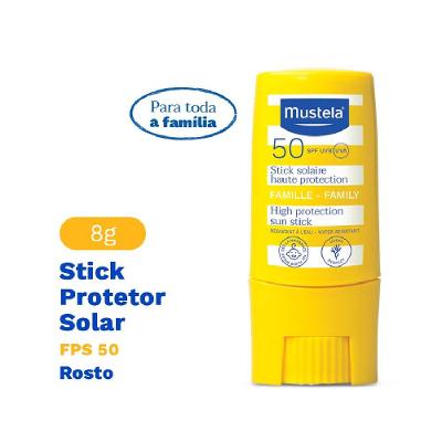 Protetor Solar Infantil Em Stick Mustela Fps50 8g