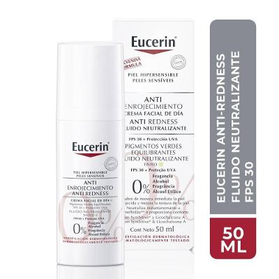 Creme Facial Antivermelhidão Eucerin Peles Sensíveis Com Cor Fps30 50ml