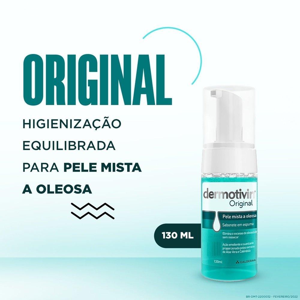 Sabonete Em Espuma Dermotivin Foam Original 130ml - 2