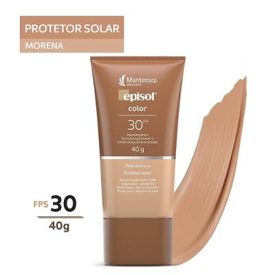 Protetor Solar Episol Color Pele Morena Fps 30 40g