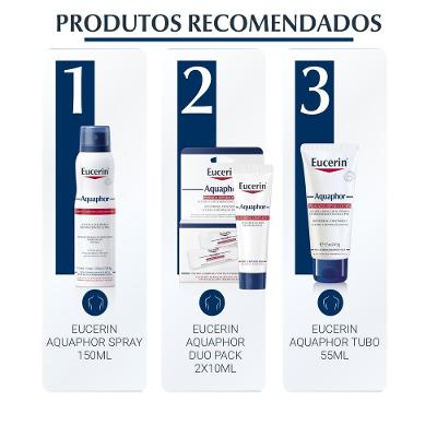 Kit Pomada Reparadora Intensiva Hidratante Labial Eucerin Aquaphor Duopack 10ml 2 Unidades