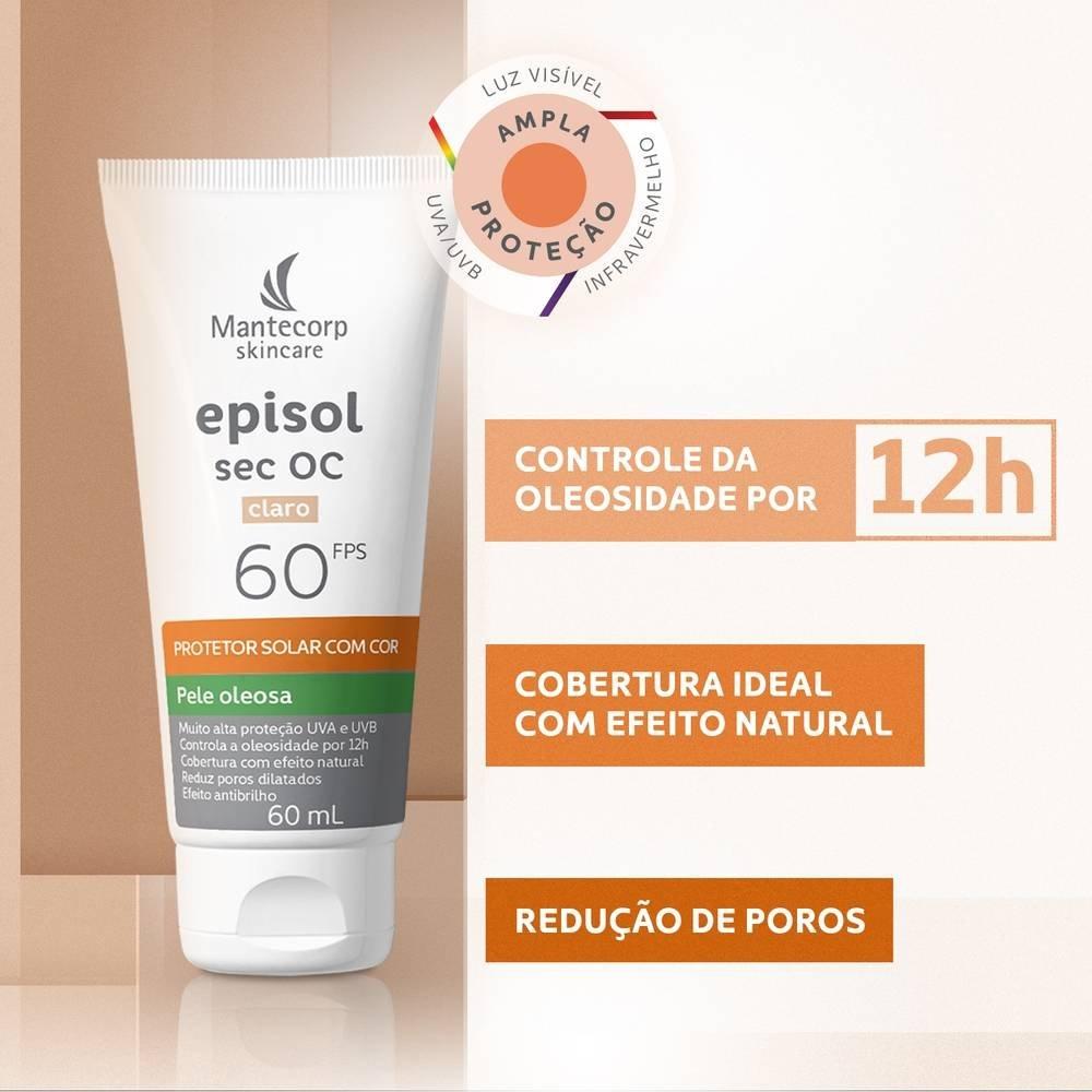 Protetor Solar Episol Sec Oc Claro Fps 60 60ml - 4