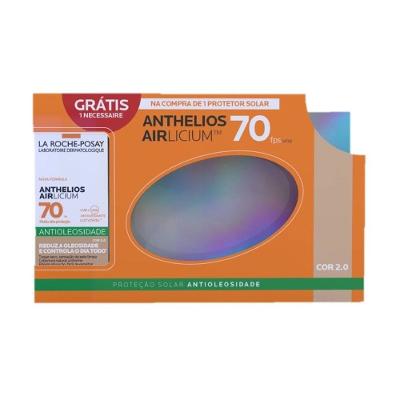 Kit La Roche-posay Protetor Solar Facial Anthelios Airlicium Fps70 Cor 2.0 40g Ganhe Necessaire