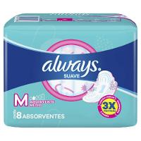 Absorvente Always Tamanho M Suave Com Abas 8 Unidades - 2