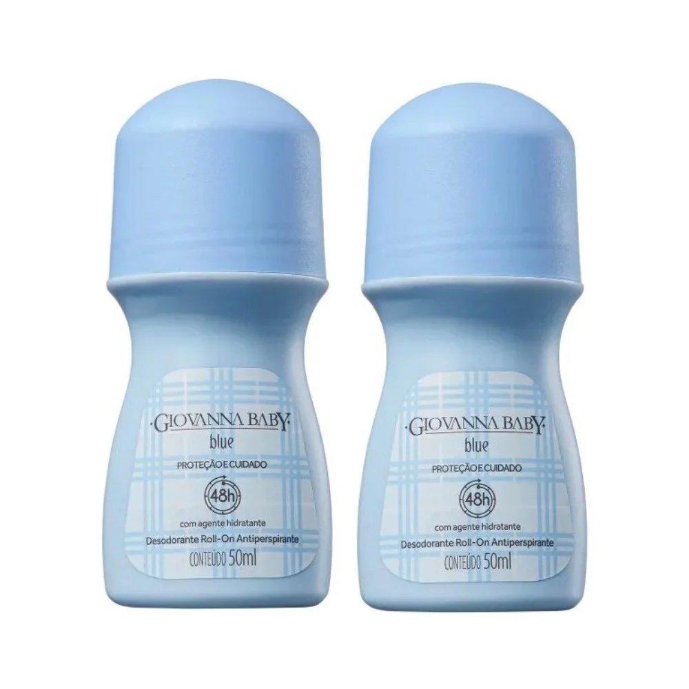 Kit Desodorante Giovanna Baby Blue Roll-on 2 Unidades Com 50% De Desconto - 2