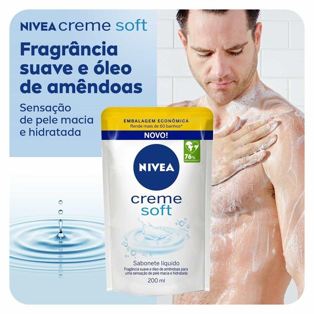 Sabonete Liquido Nivea Creme Soft Refil 200 Ml - 7