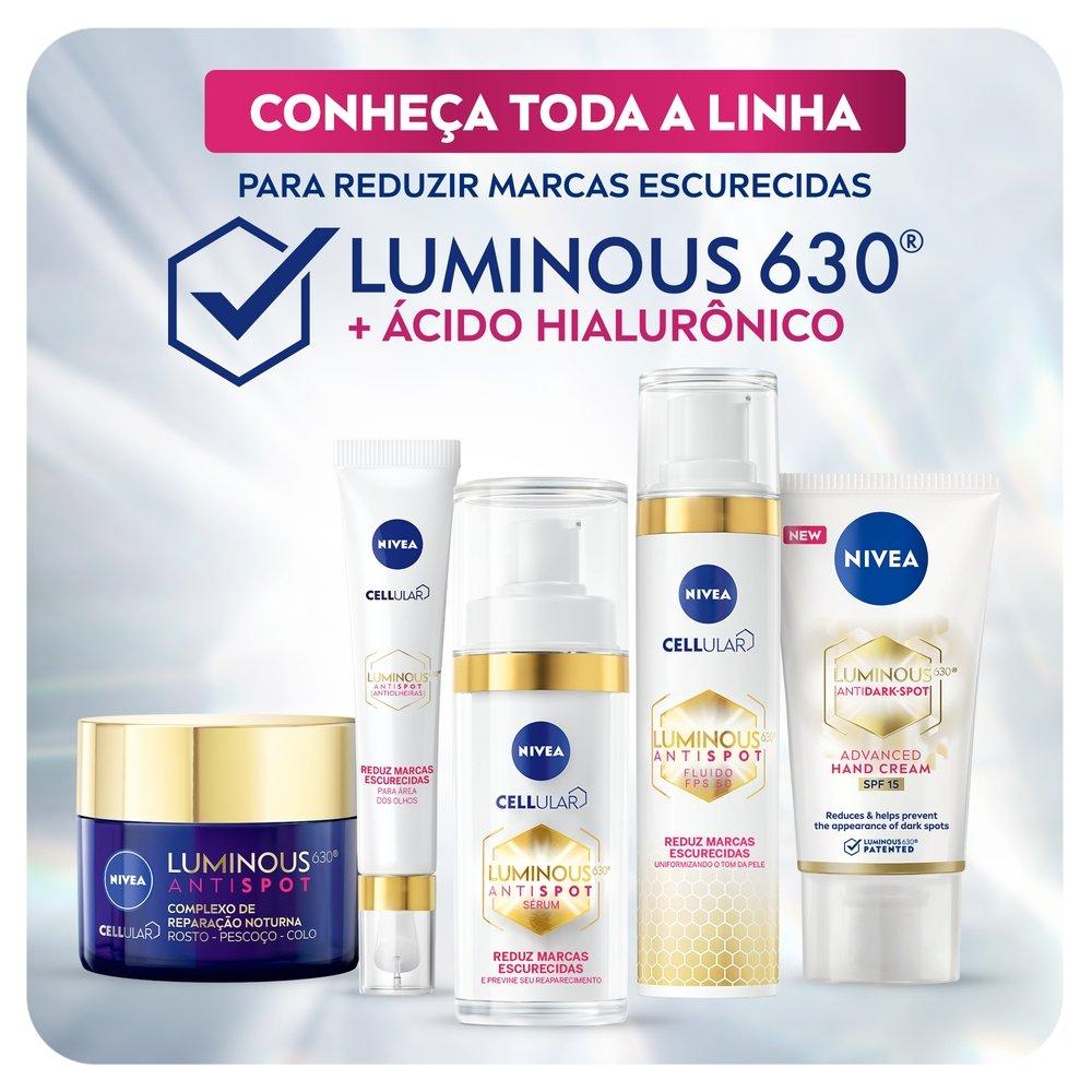 Hidratante Facial Nivea Luminous 630 Antispot Complexo De Reparação Noturna 50g - 4