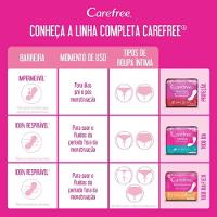 Protetor Diário Carefree Proteção Sem Fragrância 15 Unidades