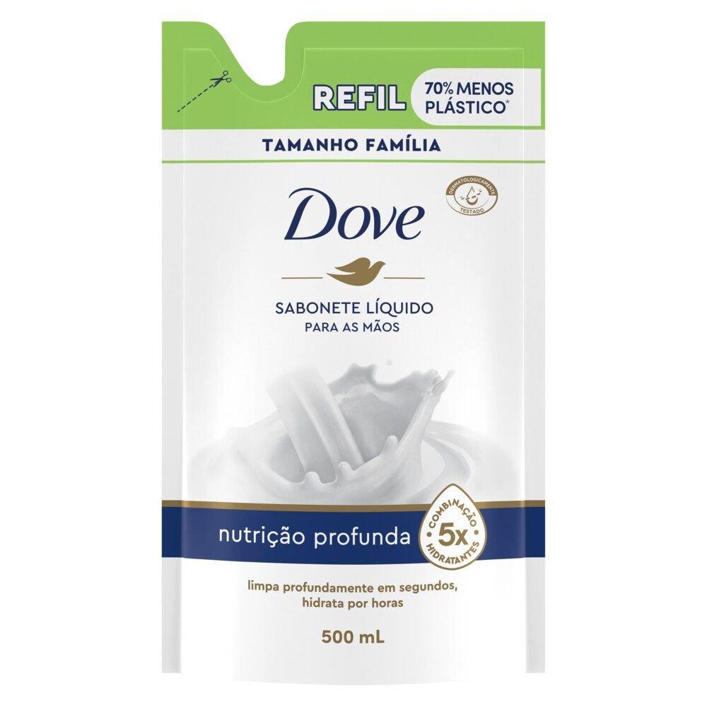 Sabonete Líquido Dove Mãos Nutrição Profunda Refil 500ml - 2