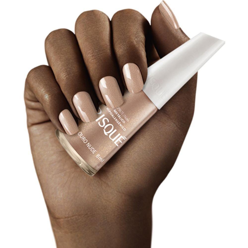 Esmalte Risqué Metálico Ouro Nude 8ml - 3