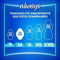 Absorvente Always Tamanho M Suave Com Abas Pacote 32 Unidades Grátis 4 Absorventes - 7