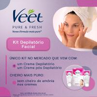 Kit Creme Depilatório Facial Veet Peles Normais 2 Unidades Com 50ml Cada