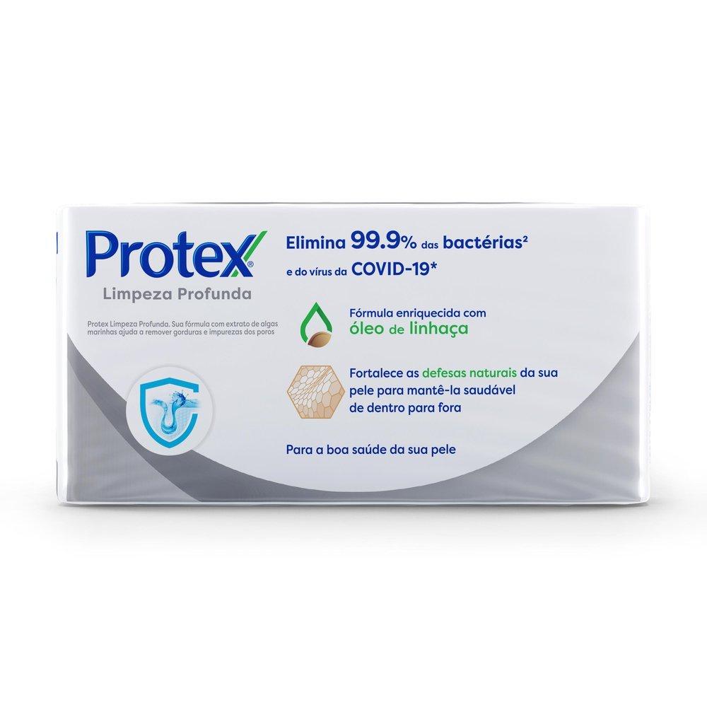 Kit Sabonete Em Barra Protex Limpeza Profunda 85g 6 Unidades - 6