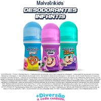 Desodorante Roll On Infantil Malvatrikids Sem Perfume 65ml - 4
