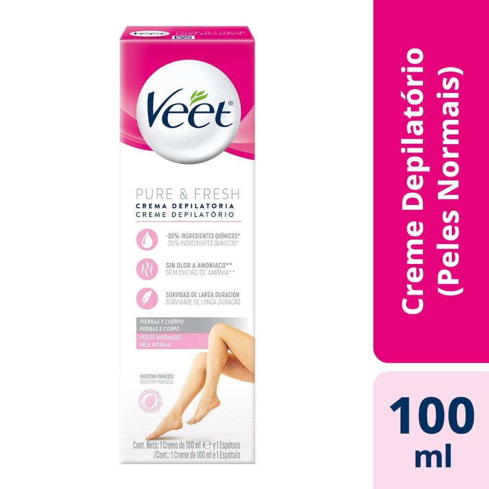 Creme Depilatório Veet Pure E Fresh Para Peles Normais 100ml - 3