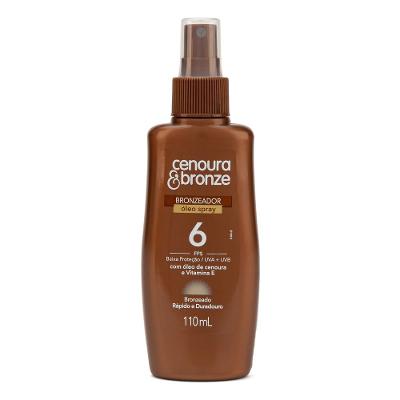 Bronzeador Óleo Spray Cenoura Bronze Fps6 110ml