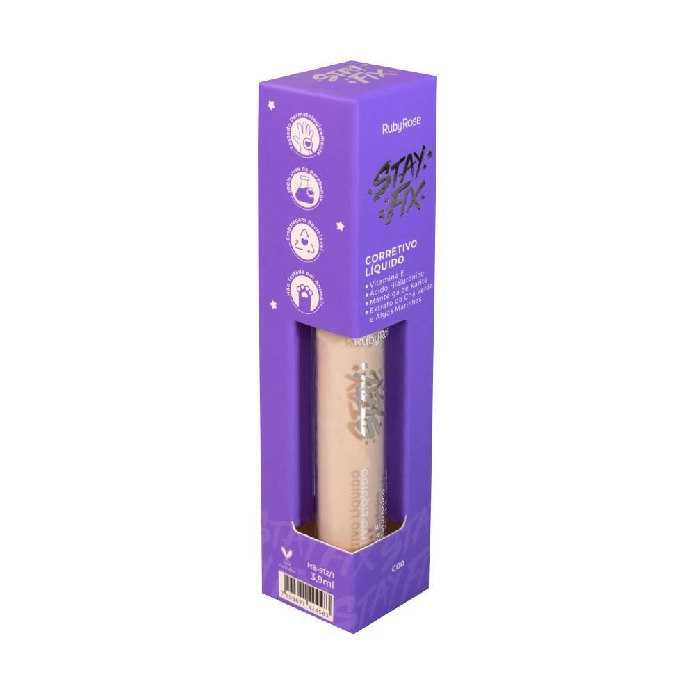 Corretivo Líquido Stay Fix Ruby Rose Cor 1 3,9ml - 1