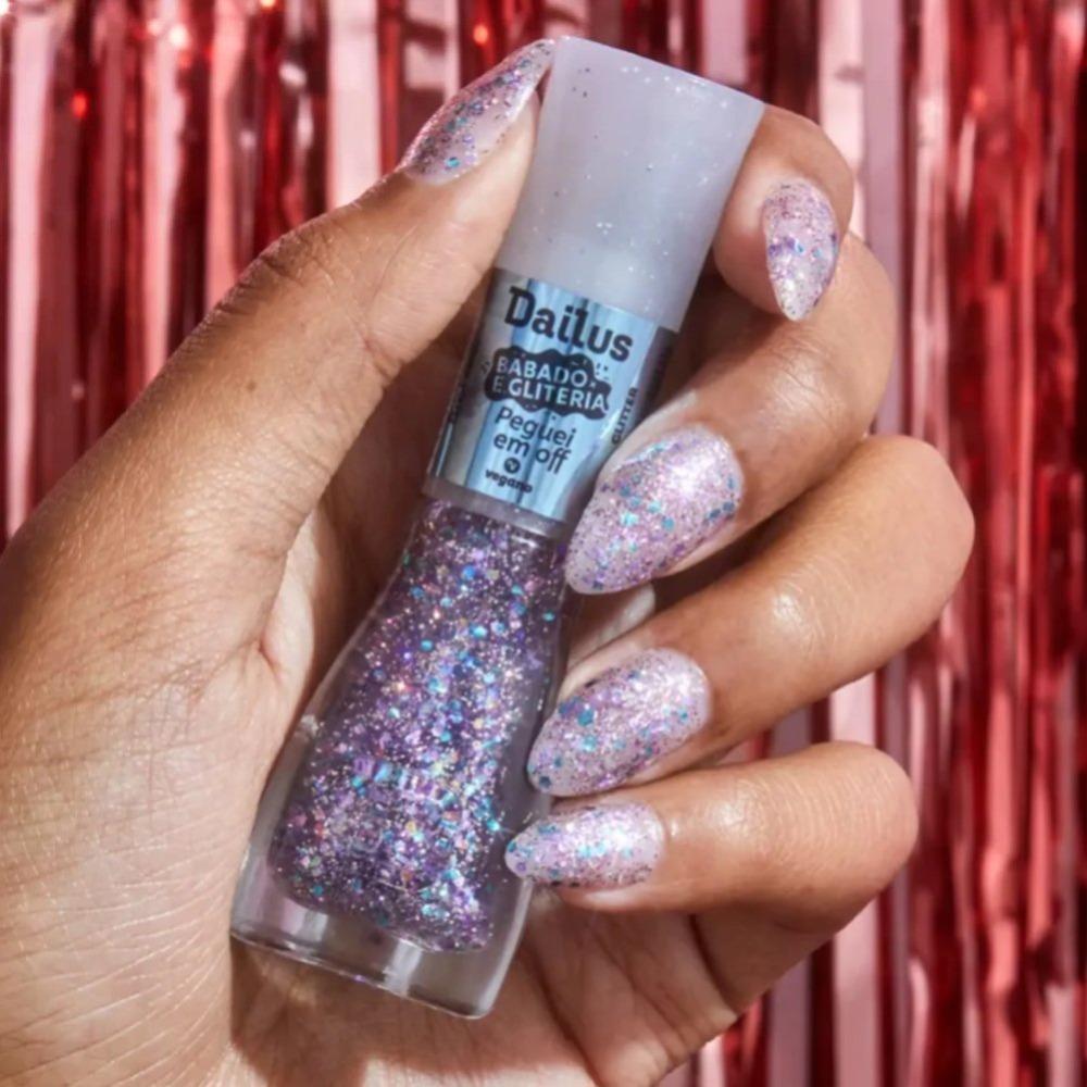 Esmalte Dailus Glitter Peguei Em Off 8ml - 3
