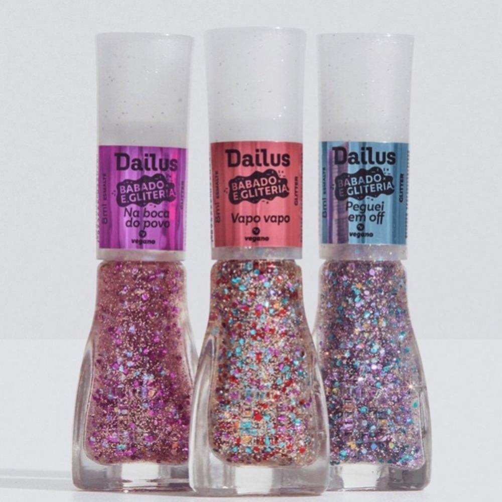 Esmalte Dailus Glitter Peguei Em Off 8ml - 4