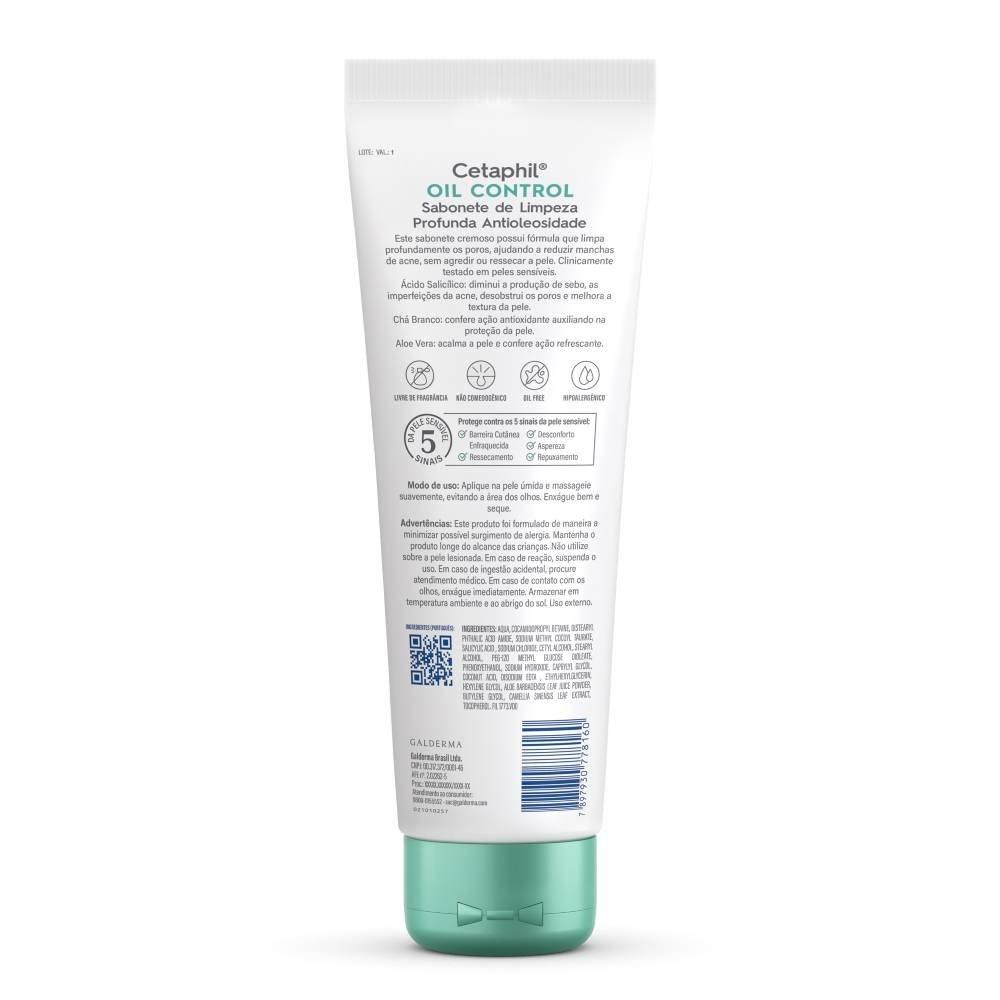  Sabonete De Limpeza Profunda Cetaphil Oil Control Anti Oleosidade 250 Ml - 4