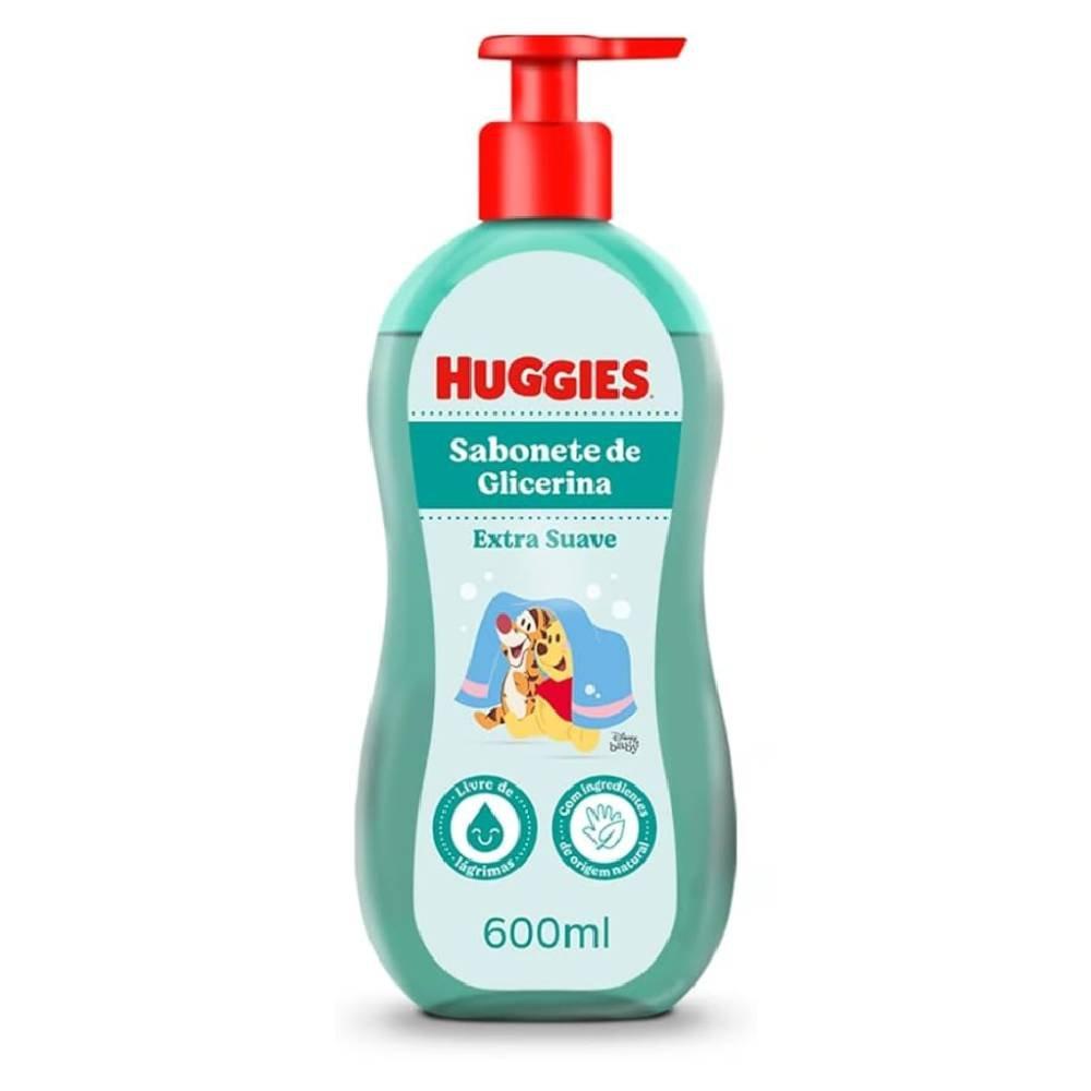 Sabonete Líquido Infantil Huggies Extra Suave Para Bebê 600ml - 1